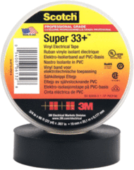 Scotch® 7000042541 - super 33+ vinyl electro-isolatieband, zwart, 19 mm x 20 m, 0,1