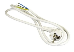 53344 - Aansluitsnoer + randaarde 3x1,5mm 1,5M Wit