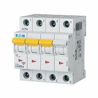 Eaton 242568 - installatie-automaat (mcb) plsm, 25a, 3p+n, d-kar., 10ka