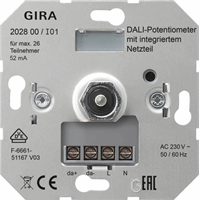 Gira 202800 - DALI potentiom. netvoeding Basiselement
