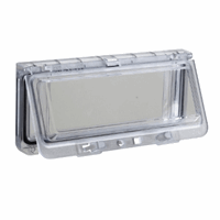 Schneider Electric NSYVA276MA - kunststof raam met transparante kap - 78x130x25mm - ip65