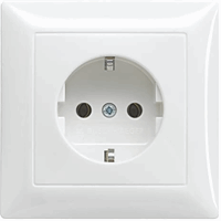 Busch Jaeger 2CKA002011A6243 - wcd randaarde vpl inbouw SI-B-alpinwit