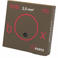 Nexans 10533332 - h07v-u eca 2,5 mm2 bruin - vdbox ds100