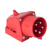 PCE 127086 - 525-6rv - cee opbouw tcd 32a 5p 400v 6h rood-rood ip44 toestelcontactdoos