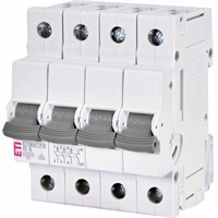 Eti 433021186 - mat p10 b 6a 4 module 3p+n 10ka 1901407