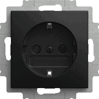 Busch Jaeger 2CKA002013A5542 - wcd randaarde kv cpl inbouw SI-B-matzwart