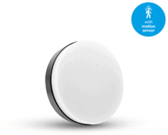 Interlight IL-EDPL267BS - edge plus plafonnière 5/8/10w ø267mm 3cct zwart met sensor