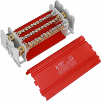 SEP Europe - r415/125 - verdeelblok 125a 4p met 15aansluiting(11x6-2x25-1x16-1x35) 690vac/dc