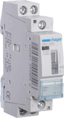 Hager ERC226 - Magneetschakelaar 25 A met handbediening, 2 verbreek, 230 V AC 50 Hz
