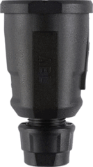 ABL Connectivity 100000073 - hightech koppeling, schuko, elamid, zwart, ip20, type 1580
