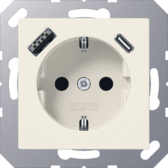 Jung A1520-15CA - wcd.m.lader a(s)500 wit v.usb type a&c