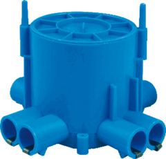 ABB Installatiedozen en -kasten 1SPA007110F0115 - Ctraaldoos 4x(2x16mm), incl.deksel,gietbouw