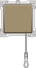 Niko 123-63606 - inzetplaat trekschakelaar brons