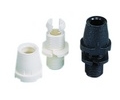 Klemnippel wit met buitendraad 7mm 601240 (zak van 10 stuks)