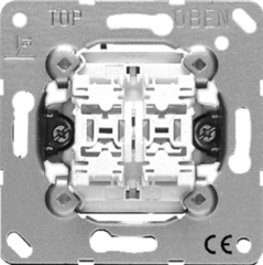 Jung 535EU - drukcontact 2x 1-polig maak basis (1 ingang) 535u