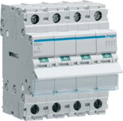 Hager SBN440 - lastscheider 4-polig hoofdschakelaar 40a